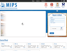 Tablet Screenshot of mipscollege.com